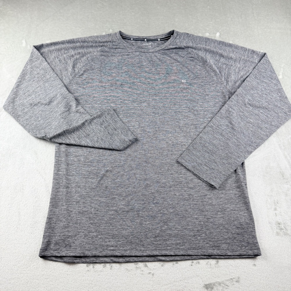 Kenneth Cole Men's XXL Gray Long Sleeve Moisture Wicking Performance T-Shirt KC